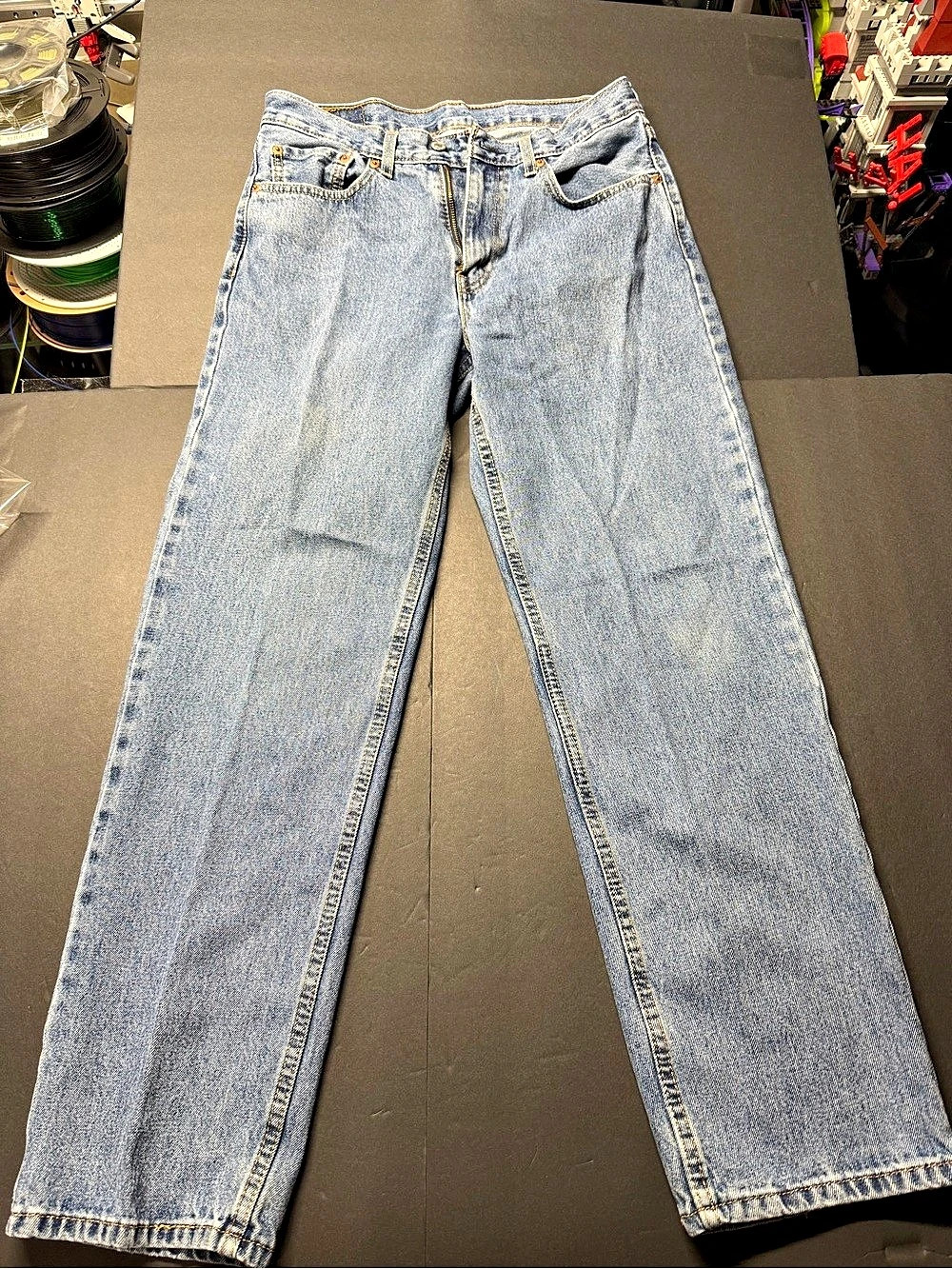 Levi's 550 Relaxed Fit Tapered Jeans Waist 32 Blue
